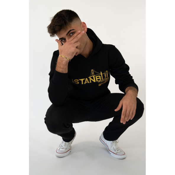 İstanbul Mafia Kapüşonlu Erkek Sweatshirt - 3