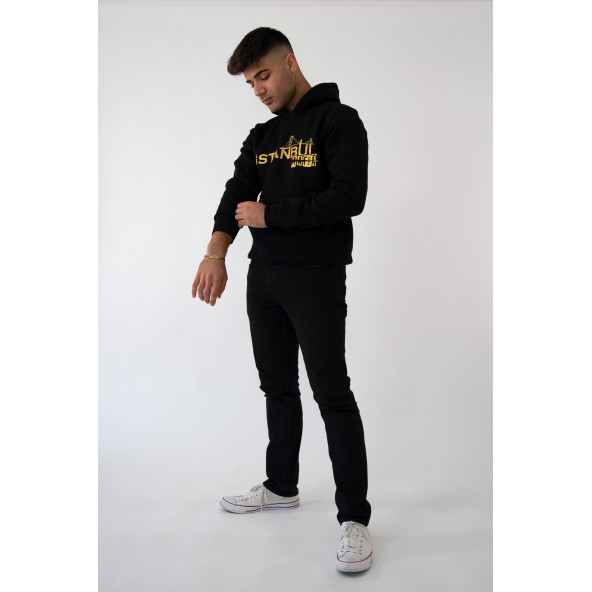 İstanbul Mafia Kapüşonlu Erkek Sweatshirt - 4