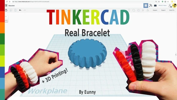 Byr Tinkercad tarafından bilezik (Sadece Plastik Aparattır!!!) 3D ürün görseli