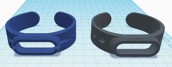 Byr MI Band 2 Bilezik (Sadece Plastik Aparattır!!!) 3D - 1