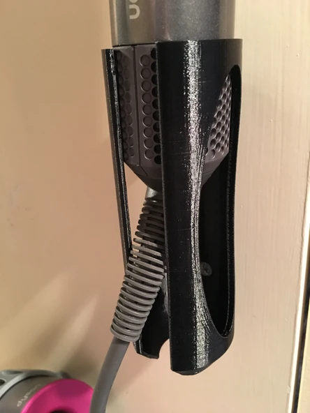 Byr Dyson airwrap Duvar Braketi (Sadece Plastik Aparattır!!!) 3D - 4