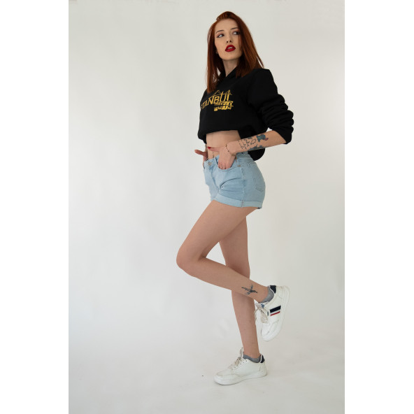 İstanbul Mafia Kapüşonlu Kadın Sweatshirt - 4