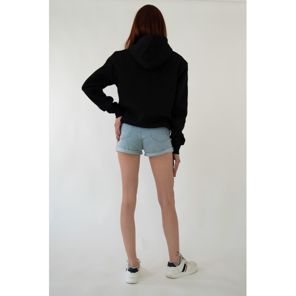 İstanbul Mafia Kapüşonlu Kadın Sweatshirt - 5