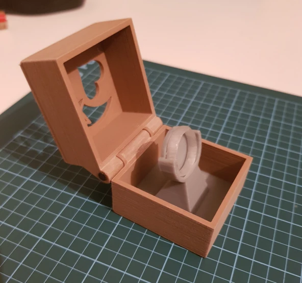 Byr Moon ve Stars Ring Box ile yüzük tutucusu (Sadece Plastik Aparattır!!!) 3D - Resim 4