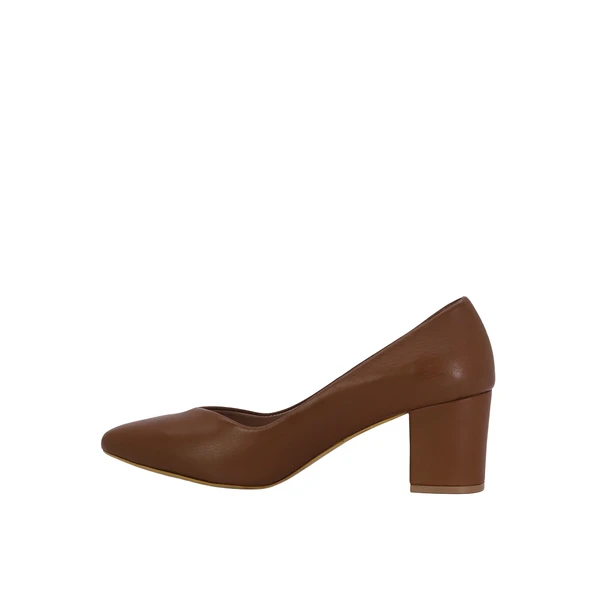 Hobby 26569 Hakiki Deri Stiletto Kadın Ayakkabı - Resim 12