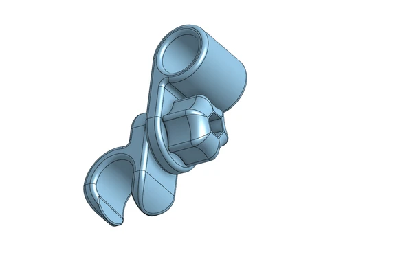 Byr Duş başlığı tutucu 20mm çubuk (Sadece Plastik Aparattır!!!) 3D - Resim 3