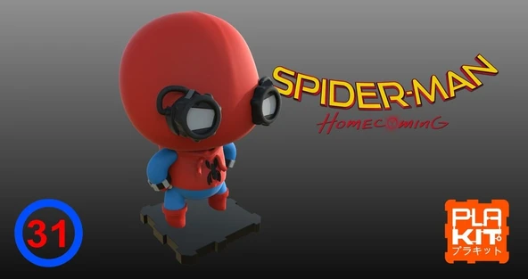 Byr Örümcek Adam Mezunlar Günü Ev Yapımı Elbisesi (Sadece Plastik Aparattır!!!) 3D ürün görseli