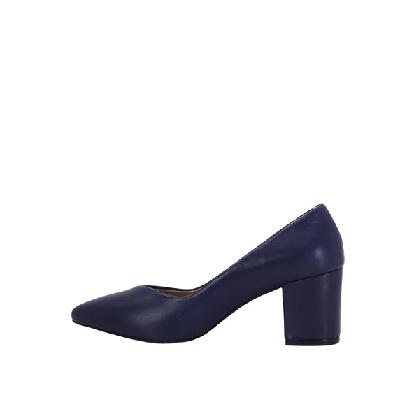 Hobby 26569 Hakiki Deri Stiletto Kadın Ayakkabı - Resim 4