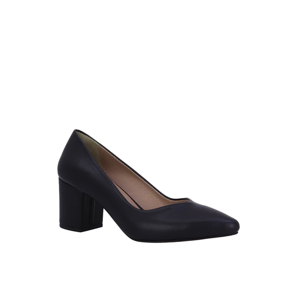 Hobby 26569 Hakiki Deri Stiletto Kadın Ayakkabı - Resim 6