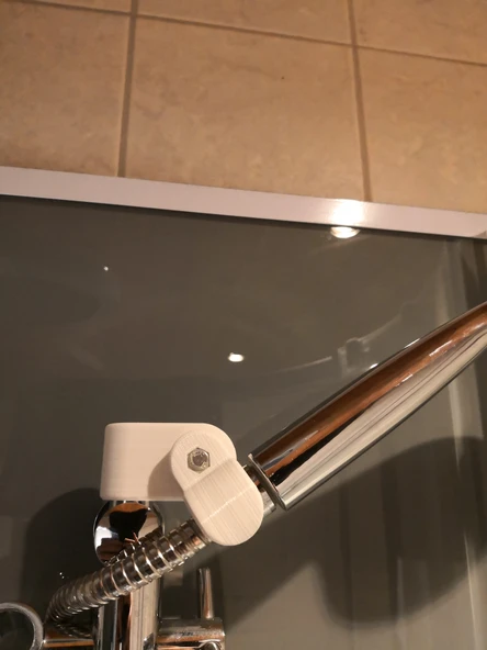 Byr Duş başlığı tutucu 20mm çubuk (Sadece Plastik Aparattır!!!) 3D - Resim 4