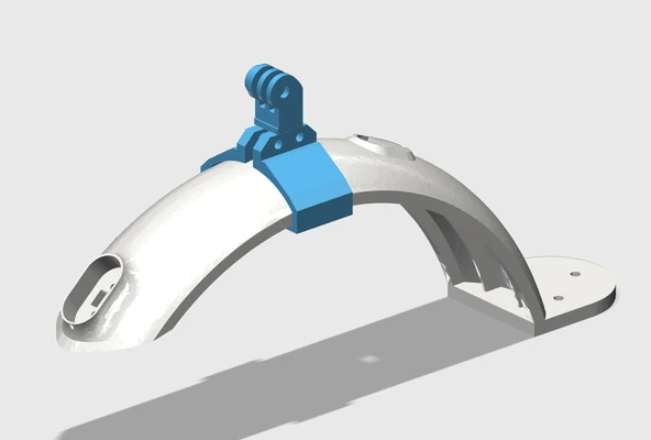 Byr Xiaomi M365 Scooter Arka Çamurluk (Sadece Plastik Aparattır!!!) 3D - 2