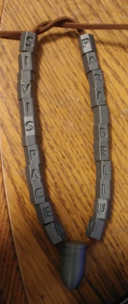 Byr Kurşun boncuk kolye (Sadece Plastik Aparattır!!!) 3D - 4