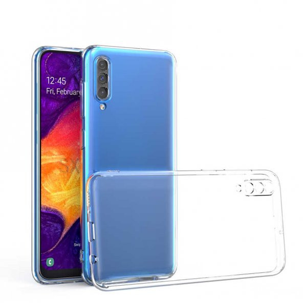 Galaxy A50 Kılıf  Kamera Korumalı Süper Silikon