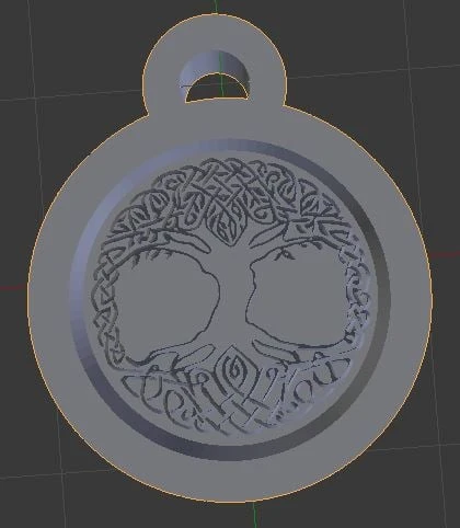 Byr Yggdrasil kolye (Sadece Plastik Aparattır!!!) 3D - 1