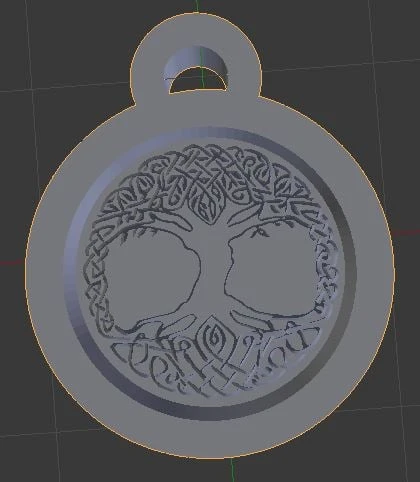 Byr Yggdrasil kolye (Sadece Plastik Aparattır!!!) 3D - 3