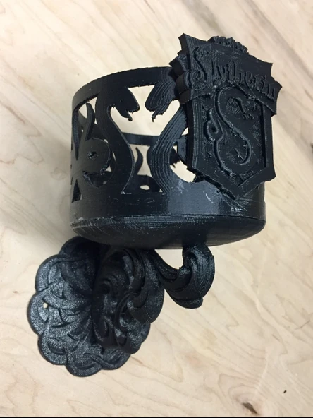 Byr Harry Potter - Slytherin Led Mum Tutucu Duvar Sconce (Sadece Plastik Aparattır!!!) 3D - Resim 3