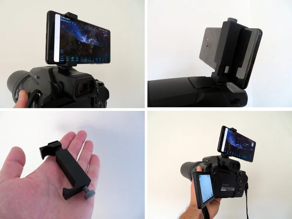 Byr Kamera Sıcak Ayakkabı - Evrensel Telefon Tutucu (Sadece Plastik Aparattır!!!) 3D - 1