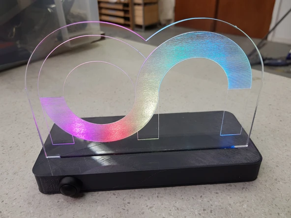 Byr Programlanabilir Gökkuşağı Aydınlatma İşareti - Mikrobit (Sadece Plastik Aparattır!!!) 3D - Resim 3