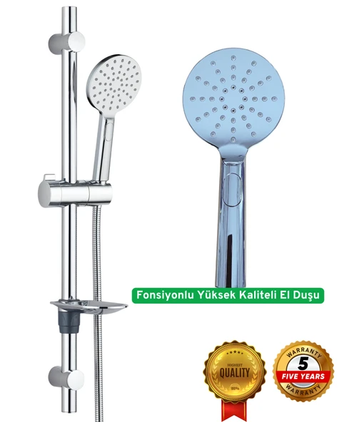 Drom SPA Krom Sürgülü Duş Seti 5 Yıl Garantili