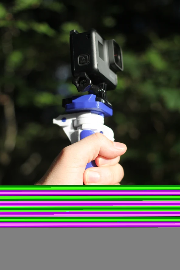 Byr GoPro tripod/tutamak hibrit (Sadece Plastik Aparattır!!!) 3D - 3