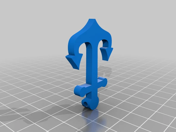 Byr Tasarımla Çapa Kolye/Bilezik/Anahtarlık (Sadece Plastik Aparattır!!!) 3D - Resim 3