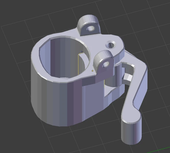 Byr Tripod Kilitleme Yakası Değiştirme (Velbon - Challenger 3) (Sadece Plastik Aparattır!!!) 3D - 2