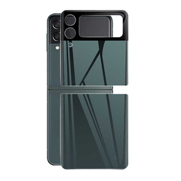 Galaxy Z Flip 3  3D Standart 2 in 1 Arka Koruyucu - 4