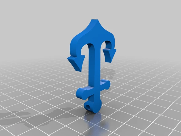 Byr Tasarımla Çapa Kolye/Bilezik/Anahtarlık (Sadece Plastik Aparattır!!!) 3D - Resim 2