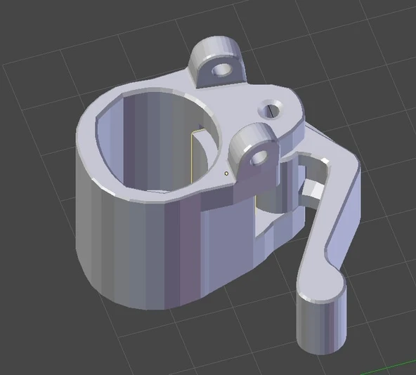 Byr Tripod Kilitleme Yakası Değiştirme (Velbon - Challenger 3) (Sadece Plastik Aparattır!!!) 3D - 1
