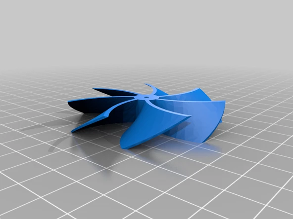 Byr Başka bir parametrik fan (Freecad egzersizi) (Sadece Plastik Aparattır!!!) 3D - 3