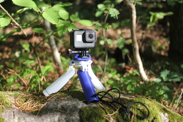 Byr GoPro tripod/tutamak hibrit (Sadece Plastik Aparattır!!!) 3D - 1