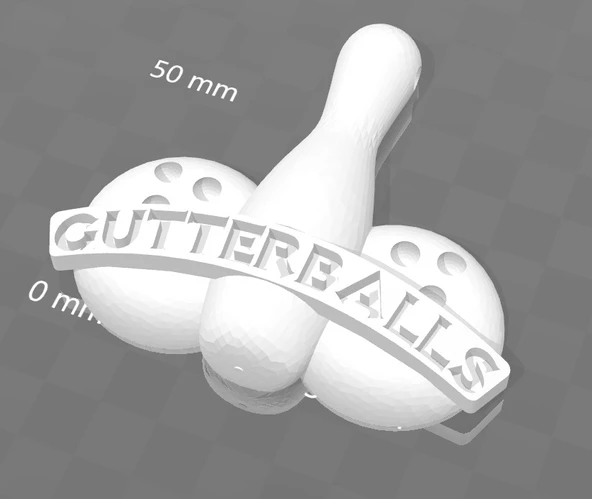 Byr Gutterballs kolye ve pimi, büyük lebowski (Sadece Plastik Aparattır!!!) 3D - Resim 3