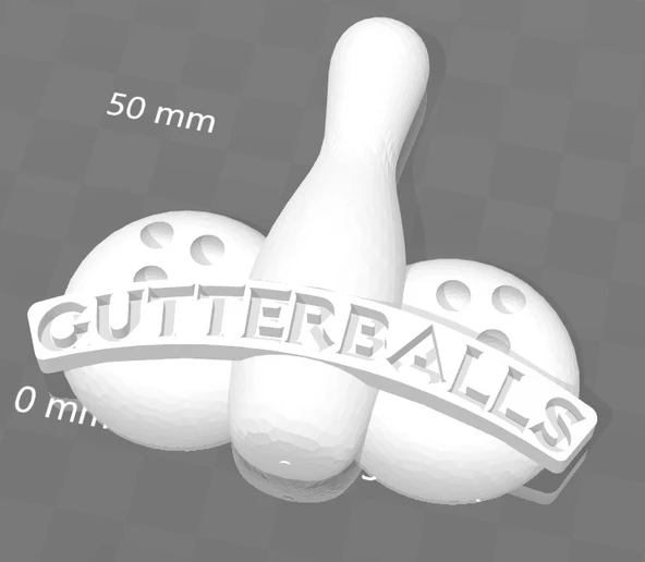 Byr Gutterballs kolye ve pimi, büyük lebowski (Sadece Plastik Aparattır!!!) 3D - Resim 2
