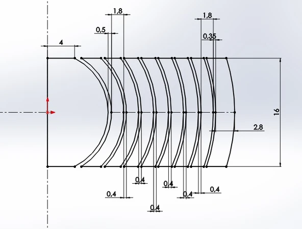 Byr Jiroskopik Keyasyon 9 Yüzük !! (Harici çap 5,5 cm) (Sadece Plastik Aparattır!!!) 3D - Resim 4