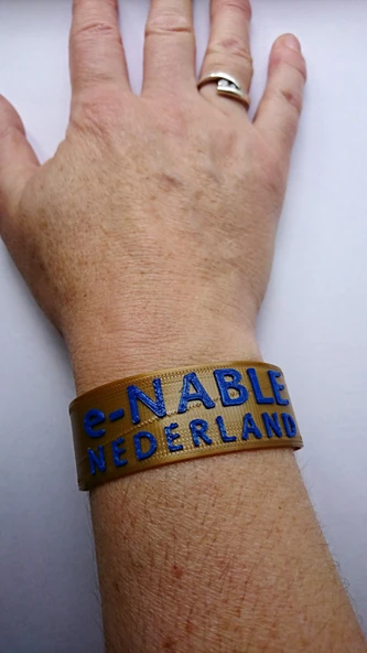 Byr E-Nable Nederland Bilezik (Sadece Plastik Aparattır!!!) 3D - Resim 3