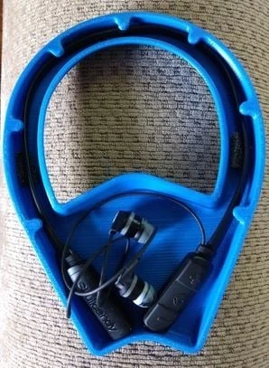Byr Skullcandy Ink'd kablosuz kulaklık sert çanta (Sadece Plastik Aparattır!!!) 3D