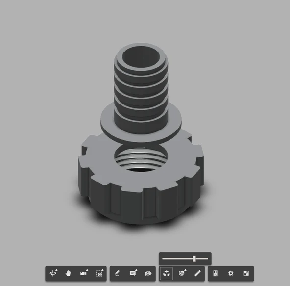 Byr Çamaşır Makinesi Tahliye Hortumu 30mm Sifon Konnektörü (Sadece Plastik Aparattır!!!) 3D - 2