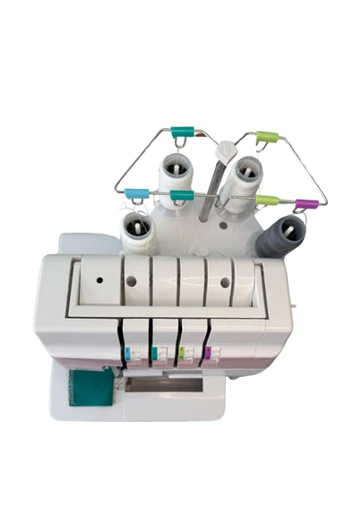 Acme 4 İplikli Ev Tipi Overlok Dikiş Makinesi Pembe - Resim 3