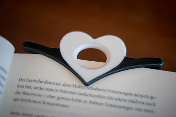 Byr Kalp ikili malzemeli kitap sahibi (Sadece Plastik Aparattır!!!) 3D - 2