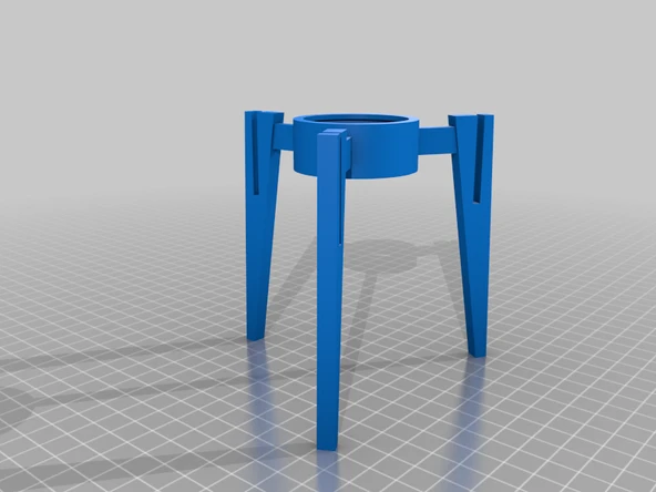 Byr Midcentury tripod Edison lambası (Sadece Plastik Aparattır!!!) 3D - 4