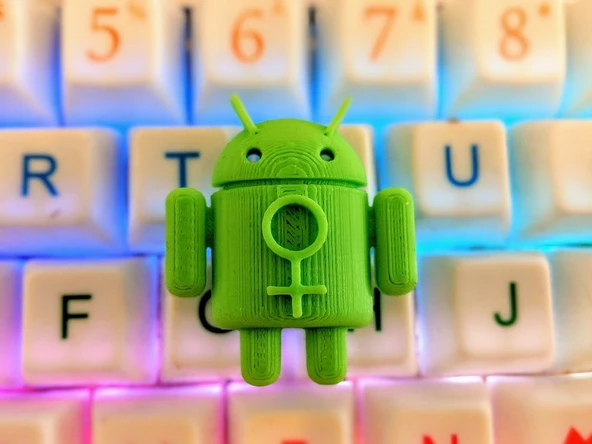 Byr Femdroid Koleksiyon Pin / Rozet / Küpe / Kolye / Kolye (Sadece Plastik Aparattır!!!) 3D