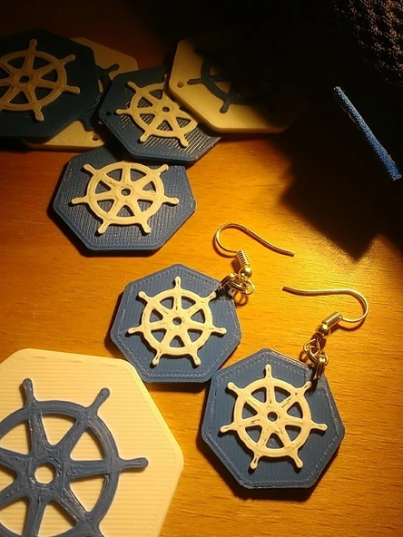 Byr Kubernetes Küpe (Sadece Plastik Aparattır!!!) 3D - 2