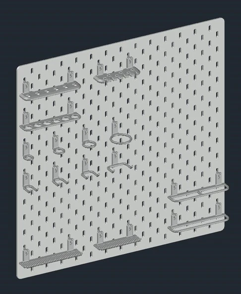 Byr Ikea Skadis Universal Hook Seti (Sadece Plastik Aparattır!!!) 3D - 3