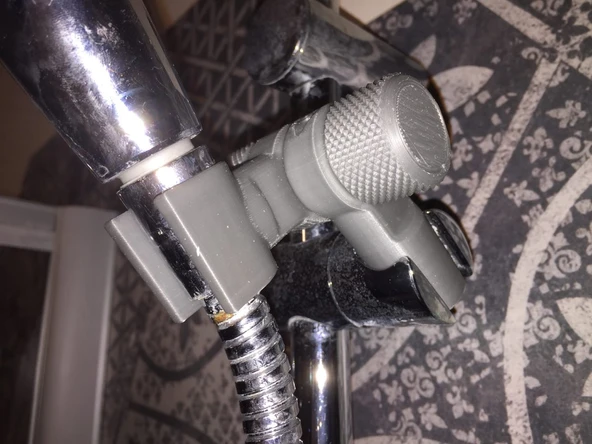 Byr Duş başlığı döner eklemi (Sadece Plastik Aparattır!!!) 3D - Resim 4