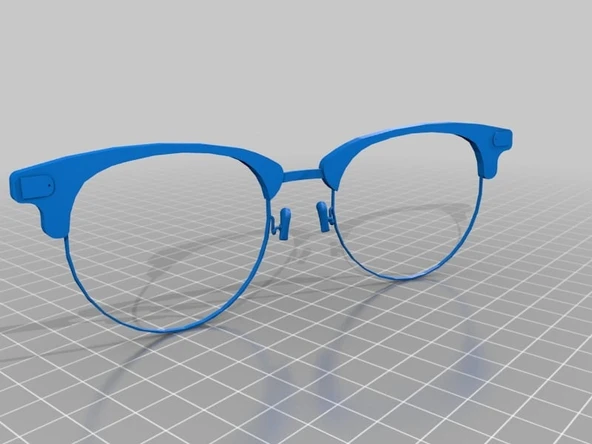 Byr Ray-Ban Clubmaster güneş gözlüğü (Sadece Plastik Aparattır!!!) 3D