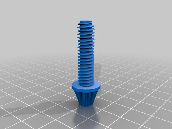 Byr Bifold dolap kapı alt pivot vidası (Sadece Plastik Aparattır!!!) 3D - 3