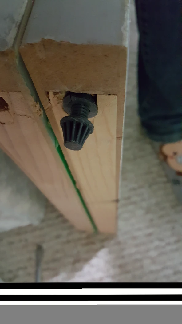 Byr Bifold dolap kapı alt pivot vidası (Sadece Plastik Aparattır!!!) 3D - 2