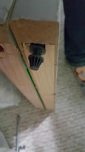 Byr Bifold dolap kapı alt pivot vidası (Sadece Plastik Aparattır!!!) 3D