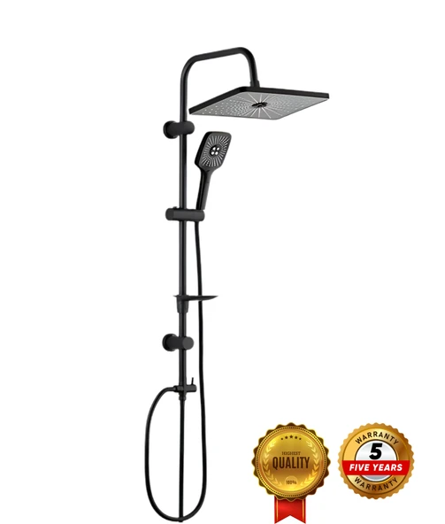 Drom Vann Kolonlu Siyah Tepe Duş Seti 5 Yıl Garantili - Resim 2