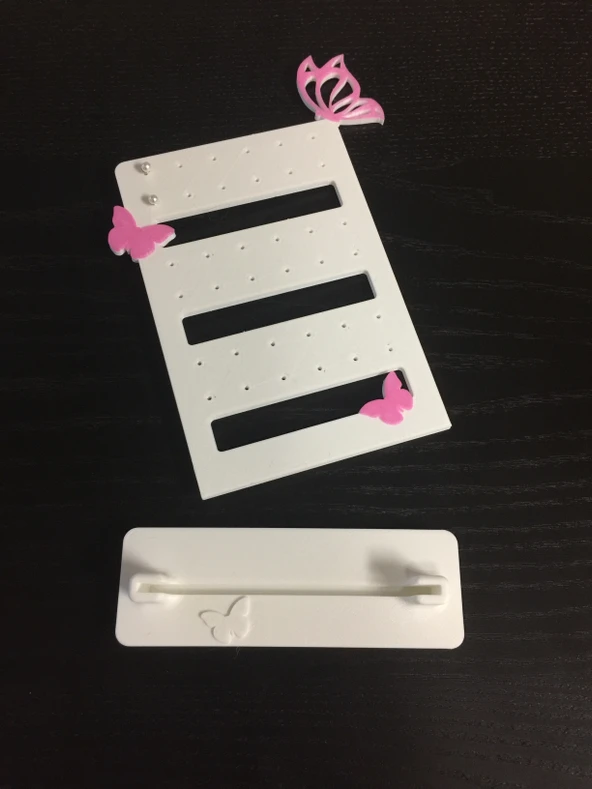 Byr Kelebek Kulak Yüzük Tutucu (Sadece Plastik Aparattır!!!) 3D - Resim 3